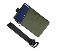 ALPAKA Zip Clutch Dark Green X-Pac VX21 - Functions as Zipper Wallet and EDC Carrier - Weatherproof and RFID Blocking Material - Three External Slots for EDC Gear - Three Inside Pockets