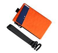 ALPAKA Zip Clutch Hot Orange X-Pac VX25 - Passport Wallet - Functions as Zipper Wallet And EDC Carrier - Weatherproof and RFID Blocking Material - Three External Slots For EDC Gear