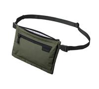 ALPAKA Zip Pouch Max V2 - Green Axoflux 210D Water Resistant Fabric, Weatherproof YKK Zippers,Front Zip Pocket, Compact Men Sling Bag - Passport Holder & Travel Wallet Pouch for Family Men