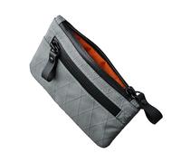 ALPAKA Zip Pouch Slate Grey X-Pac X21 Mens Wallets with Zip RFID Blocking Small Cash and Card Wallet with Carbon Neutral, Weatherproof Fabrics, YKK Zipper, EDC Pouch for Men Travel