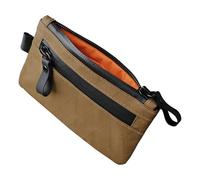ALPAKA Zip Pouch, Slim Wallet for Men, RFID Blocking Wallet, Brown X-Pac | Minimalist Zip Wallet Card Holder with YKK Zippers, Holds 4-12 Cards, Weatherproof, EDC Pouch for Men Daily Use, Travel