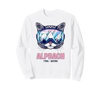 Alpbach Cat Ski Goggles Mountain Panorama Sweatshirt