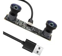 ALPCAM 120fps Stereo Camera, 1200P Global Shutter USB Camera Module with Wide Angle Dual Lens, Synchronization for 3D VR Headset, 3D Printer, Motion Tracking