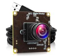 ALPCAM 5MP Global Shutter USB Camera Module, 60fps High Speed Webcam for PC | Lightburn Camera with No Distortion Lens, Plug and Play for Windows/Android/macOS/Linux/Raspberry Pi