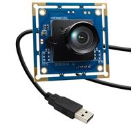 ALPCAM USB Camera Module 8MP No Distortion 75 Degree Lens USB Camera Full HD 2448P Webcam,UVC Compliant Web Camera for Windows/Linux/Mac,Embedded USB Camera for Industrial,Robot,3D Printer Camera