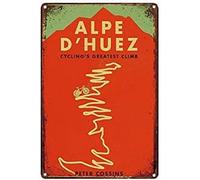 Alpe D' Huez Cycling Home Bar Pub Kitchen Restaurant Wall Deocr Plaque Signs Wall Decor Poster Metal Sign 8X12 Inches