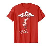 Alpe D'HUEZ (Cycling in France) T-Shirt, Men, Red, Medium