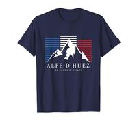 Alpe D'Huez Le Bourg-d'Oisans French Alps France T-Shirt, Men, Navy Blue, Large
