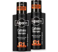 Alpecin Black Mens Shampoo with new Fragrance 2x 250ml | Hair Growth Shampoo | Men Shampoo for Natural Strong Hair | Hair Care for Men Made in Germany
