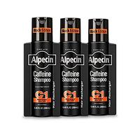 Alpecin Caffeine C1 Black Edition Intense Fragrance Shampoo 250ml - Pack of 3 - Increase Performance - Promotes Natural Hair Growth & Thickness - Revitalises Leather