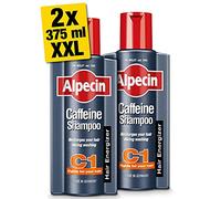 Alpecin Caffeine Shampoo C1 2x 375ml | Shampoo for Stronger and Thicker Hair | Natural Hair Growth Shampoo for Men | Made in Germany