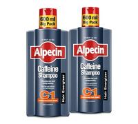 Alpecin Caffeine Shampoo C1 2x600ml | Against Thinning Hair | Shampoo for Stronger and Thicker Hair | Natural Hair Growth Shampoo for Men | Hair Care for Men Made in Germany