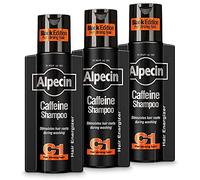 Alpecin Caffeine Shampoo C1 Black Edition - 3 x 250 ml - with new fragrance | Natural hair growth for men | Energy for strong hair | Hair Care for Men Made in Germany