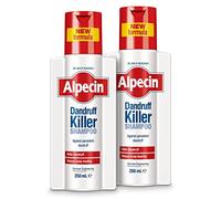 Alpecin Dandruff Killer Shampoo 2x 250ml | Effectively Removes and Prevents Dandruff | Hair Care for Men Made in Germany