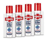 Alpecin Dandruff Killer Shampoo 4x 250ml | Effectively Removes and Prevents Dandruff | Hair Care for Men Made in Germany