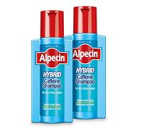 Alpecin Hybrid Shampoo 2x 250ml | Natural Hair Growth Shampoo for Sensitive and Dry Scalps | Energizer for Strong Hair | Hair Care for Men Made in Germany