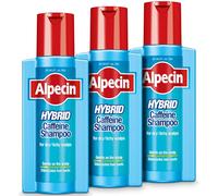 Alpecin Hybrid Shampoo 3x 250ml | Natural Hair Growth Shampoo for Sensitive and Dry Scalps | Energizer for Strong Hair | Hair Care for Men Made in Germany