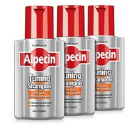 Alpecin Tuning Shampoo 3x 200ml | Preserves Natural Hair Colour and Supports Natural Hair Growth | Dark Caffeine Shampoo to Cover Early Grey Hairs | Hair Care for Men Made in Germany