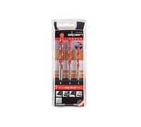 Alpen 100703100 "Profi Multicut" PM Tungsten Carbide Multi Purpose Drill Bits, Orange/Silver, 5/6/8 mm, Set of 3 Piece