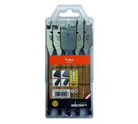 Alpen 23700015100 Dowel Drills in Cassettes/Plastic Wallets 16-18-20-22-24mm 5 Pcs., 0 V, Grey