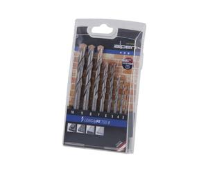 Alpen 3.0mm-10.0mm Tungsten Carbide Concrete Masonry Drill Bit 8pc Set