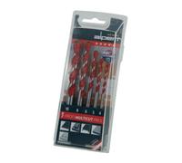Alpen 5pc Profi Multicut Drill Set 4mm- 10mm, for Metal Wood Plastic
