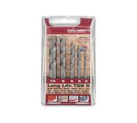 Alpen 700105100 5 Long Life TSS Tungsten Carbide Masonry Drill Bits, Grey, 4/5/6/8/10 mm