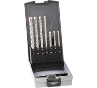 ALPEN Force X KP 0080501007100 Drill Cassette Set 7 Pieces Diameter 5.00-12.00 mm 4 Solid Carbide Blades SDS + High-Performance Drill Assortment