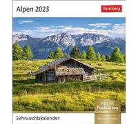 Alpen Longing Calendar 2023: Weekly Calendar with 53 Postcards