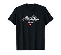 Alpen Mountain Panorama Ski Holiday Apres-Ski Basel T-Shirt