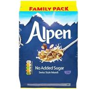 Alpen Muesli No Added Sugar, 1.1kg | Swiss Style Muesli | Blend of Wholegrain, Oats & Wheat | Family Pack | Full of Nuts | Great Value | Rich in Ingredients | Sold by Essential Products