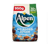 Alpen No Added Sugar Swiss Style Muesli Wholegrain Oat Wheat Breakfast 950g