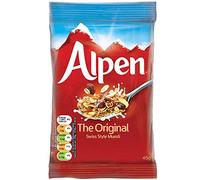 Alpen Original Muesli, Breakfast, High in Fibre, Vegetarian, Low Sugar, (Pack of 30) 45g