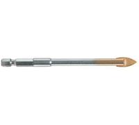 Alpen Tungsten Carbide Glass Drill Bit - Diameter 3, 4, 5, 6, 8, 10 & 12mm