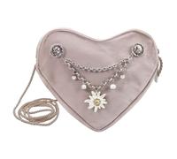 Alpenflüstern Heart Bag Rhinestone Edelweiss Greta Charivari - Women's Costume Bag in Heart Shape, Shoulder Bag for Dirndl, Heart Handbag for Costume Dirndl Bag (in Traditional Colours) DTA104