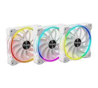 Alpenfohn Wing Boost 3 White 120mm Addressable RGB High Speed PWM Fan - Triple