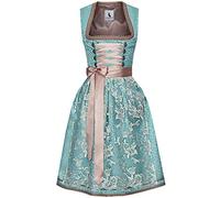 Alpenmärchen Melena Midi Dirndl from Exclusive Collection Size 32-50 - ALM761 - Turquoise - 18