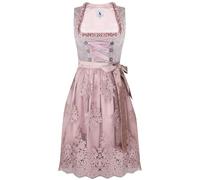 Alpenmärchen Midi Dirndl Fairy from Exclusive Collection with Lace Apron Size 32-54 - ALM565, pink, 22
