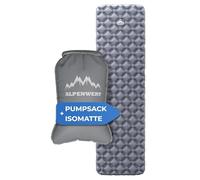 ALPENWERT® Outdoor Sleeping Set - Ultralight Sleeping Mat + Pump Bag 7.5 L - Inflatable Air Mattress + Compression Bag for Camping, Hiking & Trekking - Compact & Robust