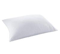 Alpes Blanc - Natural 90% Duck Down Pillow - Luxury Premium Comfort - Ultra Light and Extra Fill - 91 Thread Count Percale Cover Anti-Dust Mite GreenFirst - Made in France - 50 x 70 cm