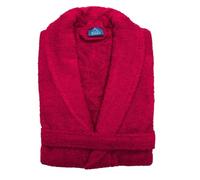 Alpes Blanc - Shawl Collar Bathrobe - Unisex - 100% Cotton 450 GSM - Soft and Absorbent - Classic and Timeless Style - Quick Drying, Raspberry/Fuschia, M