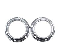 ALPGTR for Mitsubishi Outlander, 2PCS New Front Fog Light Lamp Silver Cover Frame Car Accessories