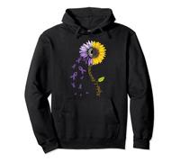 Alpha-1 Awareness Sunflower Ribbon Pullover Hoodie