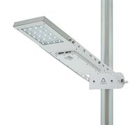 Alpha 1080X Street Light, 3-Way Setting, Lithium Battery, Adjustable Mounting Bracket for Optimum Sunlight Exposure, Fit Max Pole Diameter 3"