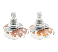 Alpha A250K+B250K Pots Metric Split Standard Shaft 9.5mm Audio Linear Taper Potentiometers for ST Tele PB JB Style Electric Guitar Bass (Set of 1A1B)