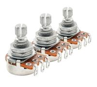 Alpha A250K Mini Pots Metric Split Short Shaft 6.5mm Audio Taper Potentiometers for ST Tele PB JB Style Electric Guitar Bass (Set of 3)