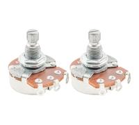 Alpha A250K Pots Metric Split Standard Shaft 9.5mm Audio Taper Potentiometers for ST Tele PB JB Style Electric Guitar Bass (Set of 2)