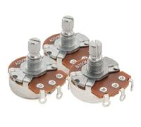 Alpha A250Kx2+B250K Pots Metric Split Short Shaft 6.5mm Audio Linear Taper Potentiometers for ST Tele PB JB Style Electric Guitar Bass (Set of 2A1B)