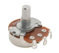 Alpha A500K Mini Pots Metric Solid Short Shaft 6.5mm Audio Taper Potentiometers for Electric Guitar Bass (Set of 4)