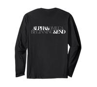 Alpha and Omega Beginning and End Scripture Design - God Long Sleeve T-Shirt